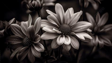 Flowers (Black and White) 103 .